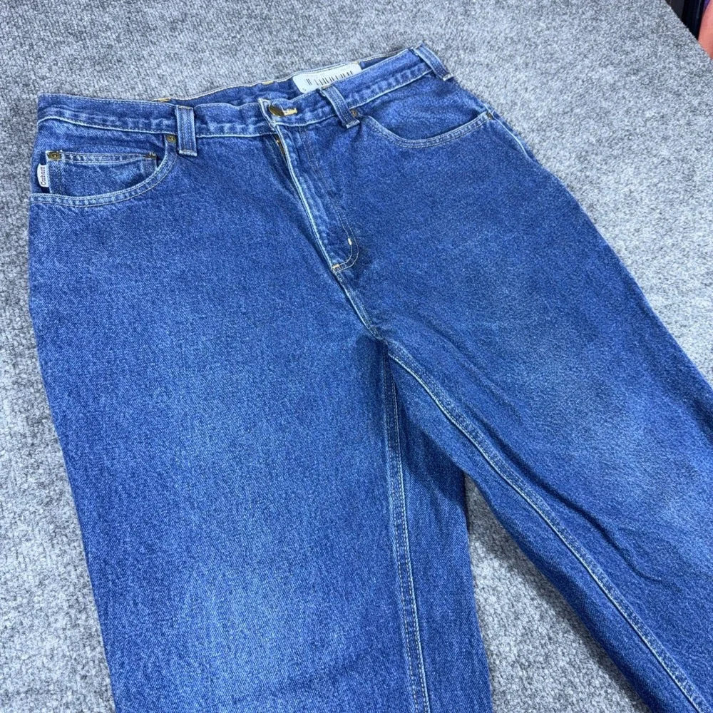 Carhartt Relaxed Fit Jeans Mens 34x30 Medium Wash Blue Denim Work Pants 381-83